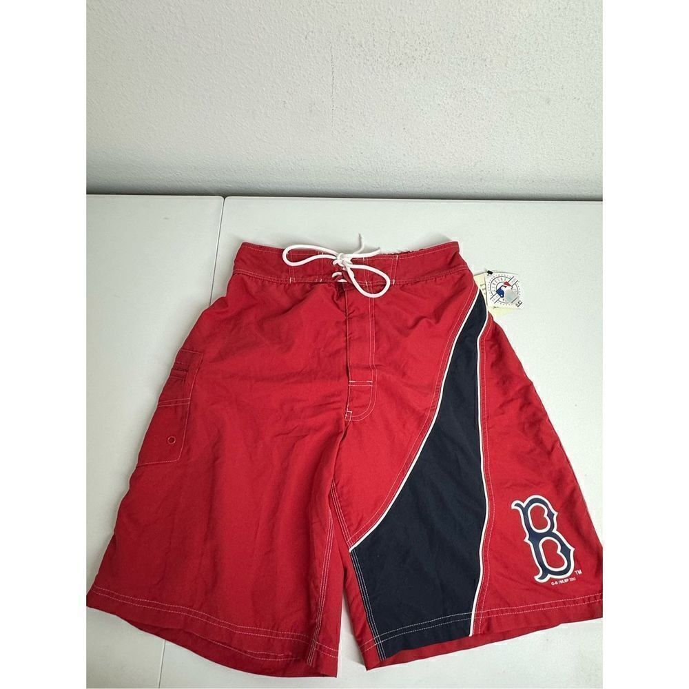 NWT Genuine Merchandise Men’s Bermuda Swim Shorts Size M Red